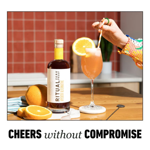 25.4 Oz (750ml) RITUAL ZERO PROOF Aperitif Alternative | Award-Winning Non-Alcoholic Aperitivo & Vermouth Spirit | Fl |