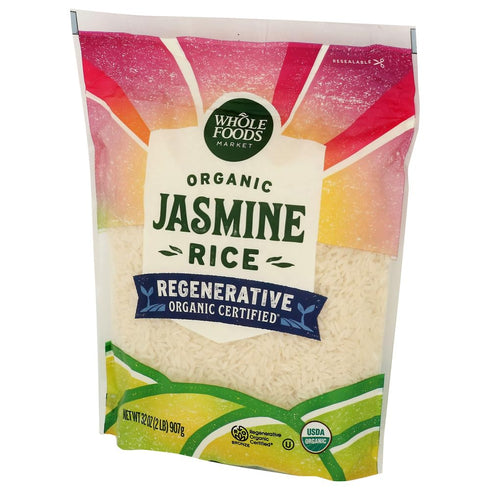 32 OZ WHOLE FOODS MARKET Organic Regenerative Jasmine White Rice