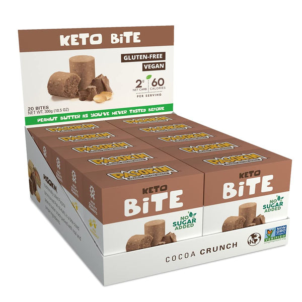 Pasokin Keto Cocoa Crunch Healthy Snacks with Zero Sugar Added I Low