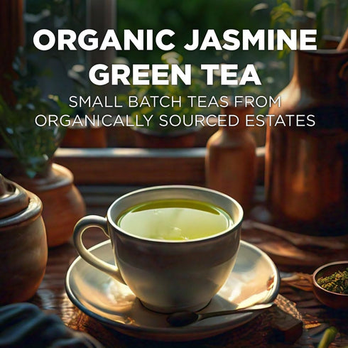 Maud's Organic Jasmine Green Tea Pods - 24 ct Recyclable Single Serve Tea Pods, Compatible with Keurig
