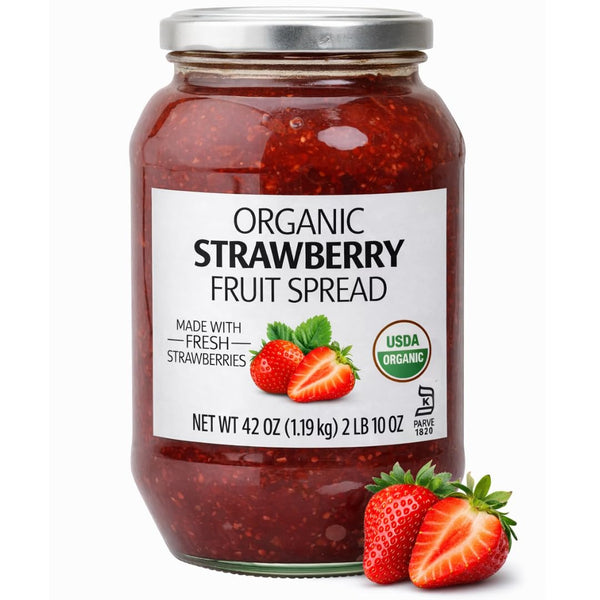 Pet4Homy Signature Organic Strawberry Fruit Spread, 42 oz (2 lb 10 oz) Jar