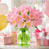 (20 Benchmark Bouquets Pink Tulips Mothers Day Flowers for Mom Fresh Flowers for Delivery Pink Bouquet Birthday Gifts
