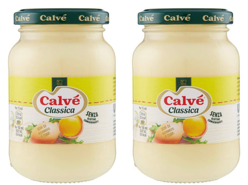Calv :"Classica" Italian Mayonnaise 225ml Jar (Pack of 2) Total 450ml