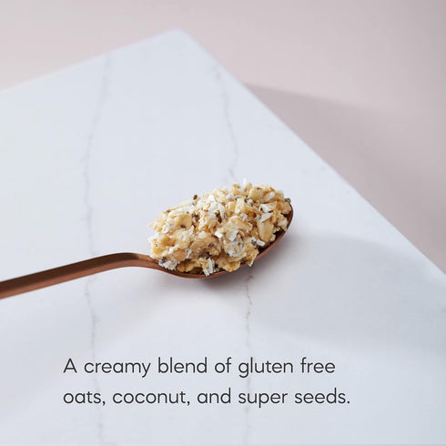 2 6 Packets (12 Packets (8 oz Qi'a Superfood Organic Hot Oatmeal - Creamy Coconut - Boxes with Each Box Total) each)