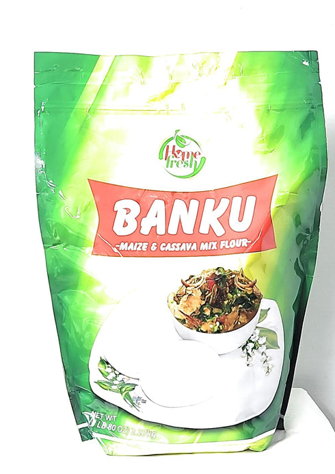 Legacy Foods 5lbs/2.27kg. Banku Maize & Cassava Mix Flour Product of Ghana