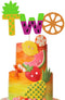Twotti Frutti Cake Topper, Summer Fruit 2nd Birthday Cake Decor, Pineapple/Watermelon/Orange/Lemon/Strawberry/Banana