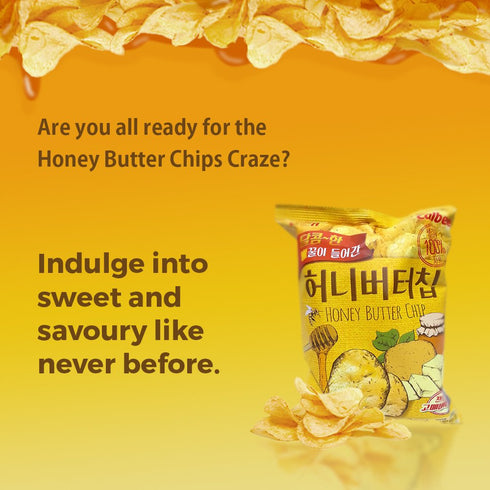 Haitai Honey Butter Chip New Korea Potato Snack, 60g x 2