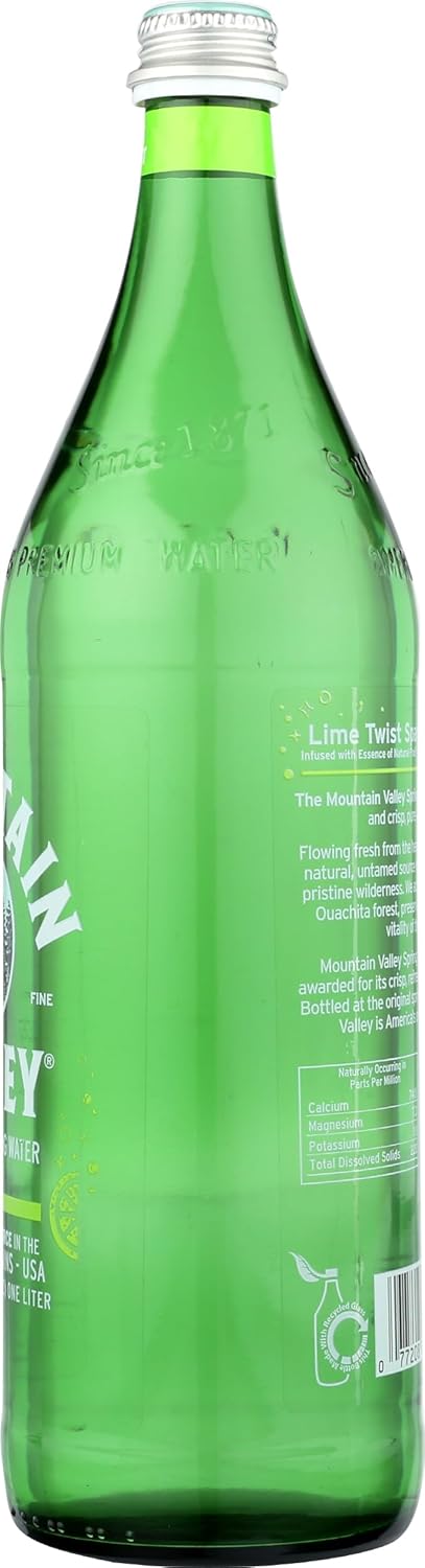 The Mountain Valley 33.8 MOUNTAIN VALLEY WATER Sparkling Water Lime, FZ