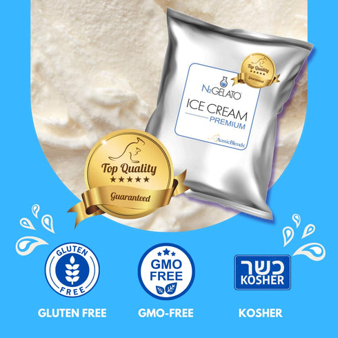 2-Pack, AussieBlends Premium Ice Cream Mix For Soft Serve, Rolled Ice Cream, Gelato, Liquid Nitrogen, Imported