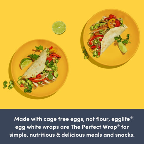 egglife 12 (2-6 Packs) Packed egg white wraps, original, Egg White Wraps, Total Wraps - Gluten Free, Dairy Free, No