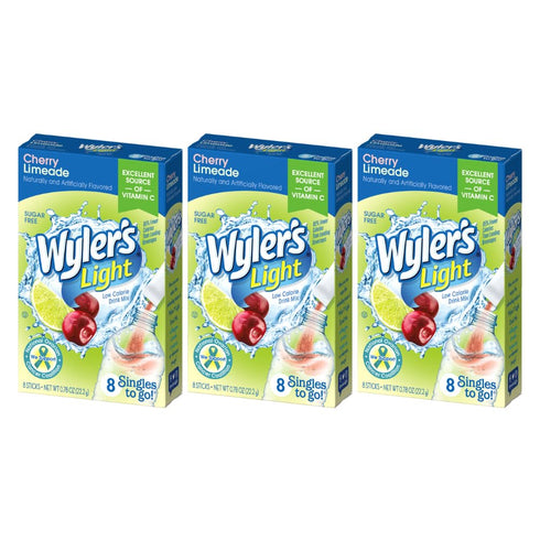 Wyler's Light Cherry Limeade Singles To Go Drink Mix, 8 CT
