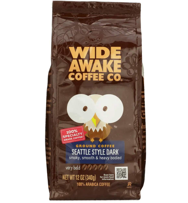 Wide Awake Coffee Seattle Style Dark Coffee, 11 OZ