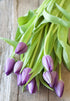 10 KaBloom Flowers -Valentine's Day Collection - Purple Tulips with vase, Gift for Birthday, Sympathy, Anniversary, Get