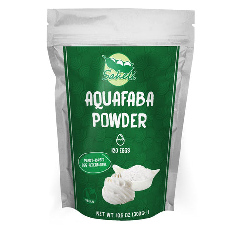 Saheli Aquafaba Powder (10.6oz) | Vegan & Plant Based Egg Substitute & Cocktail