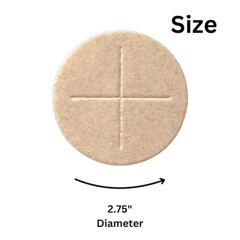 Communion (Pack 50) Bulk Wheat Priest Hosts, First Altar Bread, Catholic Church Supplies