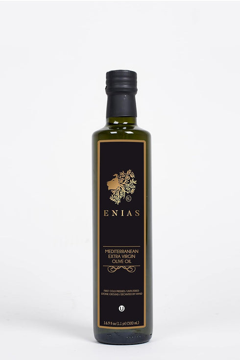 ENIAS EG ENIAS Extra Virgin Olive Oil, First Cold Pressed, 16.9 fl oz (500mL)