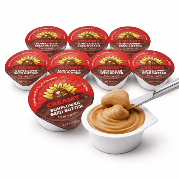 Vallary Creamy Sunflower Seed Butter Cups, 1.1 oz Single Serve, Peanut-Free & Tree
