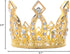 JANOU Mini Crown Tiara Cake Topper - Crystal Hair Ornaments for Wedding, Birthday, Baby Shower Cake Decoration (Gold)