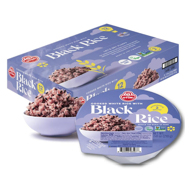 OTOKI Korean Sprouted Black Rice, Antioxidant-Rich Purple Rice Bowls, Gluten-Free & Vegan,