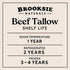 Brooksie Naturals 100% 7lb Pure Beef Tallow for Cooking - Bulk - Food Grade Non-GMO | Made in USA | Gluten-Free | Great