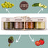 Set, 1.3 oz Pack 4 ARTIGIANI DEI SAPORI - Bruschetta each, Tomato Chopped, Artichokes, Sun-Dried Tomato, Smooth