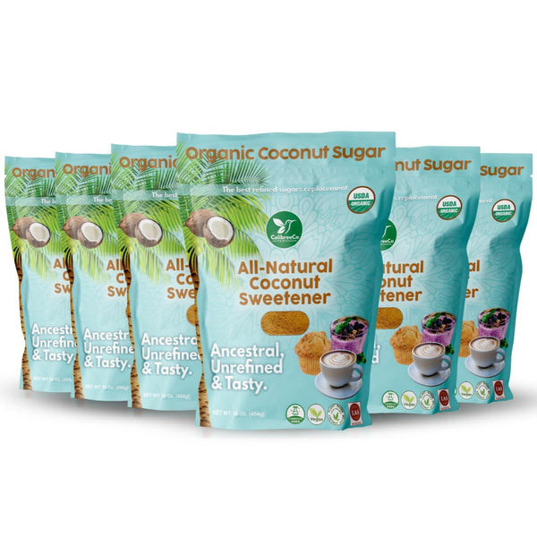 Colibreeco, Organic Coconut Sugar, 1 Pound (Pack of 6): Sweeten your Drinks