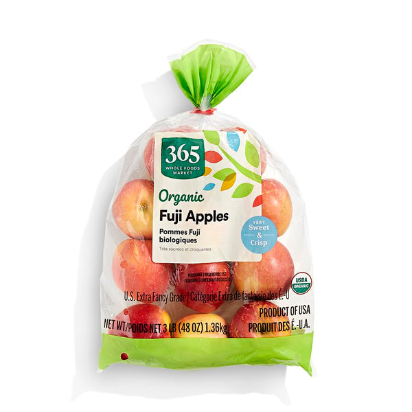 Fresh Produce Produce Organic Fuji Apples, 3 lb