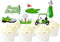 24Pcs Golf Cupcake Toppers, Golf Shoes Bag Ball Carts Lawn Cake Picks for Birthday Party Supplies