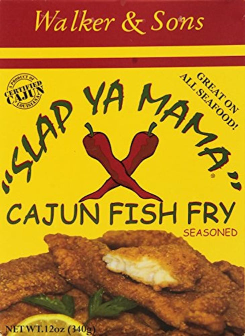 Slap Ya Mama Louisiana Style Cajun Fish Fry, 12 oz Box, Pack of 3, No MSG and Kosher