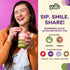 (12 8.47 oz) 3-in-1 YULU FOODS Vanilla Instant Latte Mix Servings, | Vanilla Powder with Creamer & Sugar | Non-Dairy |