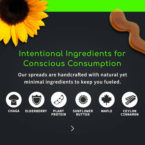 12g Immune (12 oz) Nakee Butter: Maple Sunflower Vegan Butter, High Daily Protein Nut Spread with Protein, Boosting