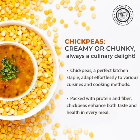 3.0 Pride Of India - Indian Split Yellow Chickpea Lentils - Protein & Fiber Rich Chana Dal, Pound Jar