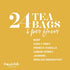 Set: 24 6 Set 24 Thoughtfully Gourmet Cat Lover's Tea Gift Includes Teas in Flavors with Stylish Cat Art and Fun Quotes