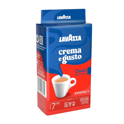 8.80 oz (Pack 8) LavAzza medium roast Crema e Gusto Ground Coffee