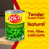 15 oz (Pack 12) Rica Rondo Green Peas, Canned Vegetables, Can