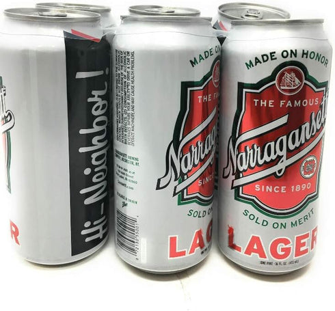 Narragansett 6Pk, 16 Oz Brewing, Lager, Fl Fl Cans