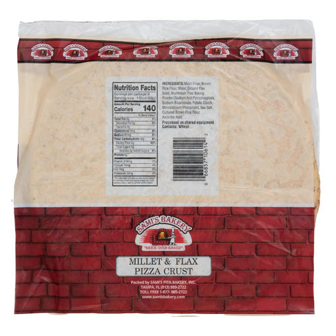Sami's Bakery Pack 4. Millet and Flax Pizza Crusts