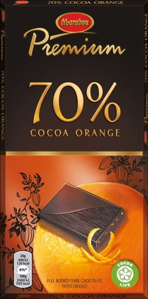 Marabou 10 Bars x 100g of Premium Orange - Original - Swedish -