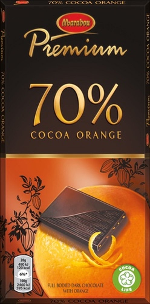 Marabou 10 Bars x 100g of Premium Orange - Original - Swedish -