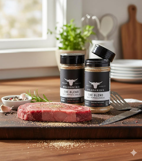 Generic (10.5 Oz,. 2-Pack) Premium BBQ Seasoning Blend - Salt, Pepper & Garlic SPG Rub for Steak, Brisket, Pork