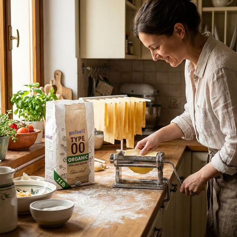 00, 100% 5 11 lbs, POLSELLI Organic Flour, Type Italian Grain, Double Zero Flour, OO Extra Fine, kg, BIO, Neapolitan