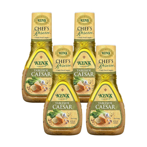 Ken's Steak House Chef's Reserve Tableside Caesar Dressing 9 Ounce (Pack of