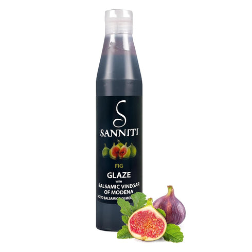 12.9 (Pack 2) Sanniti Italian Balsamic Vinegar FIG Glaze, Ounce