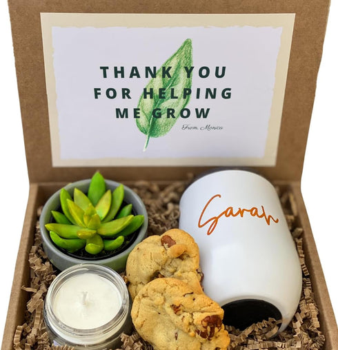 Generic THANK YOU Personalized Gift Box - Stainless Steel Tumbler, 4oz 100% Organic