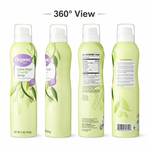 Generic 5 oz Organic Extra Virgin Olive Oil Spray, Cooking Oil Spray for Air Fryer, Salad, Baking, Grilling & Roasting