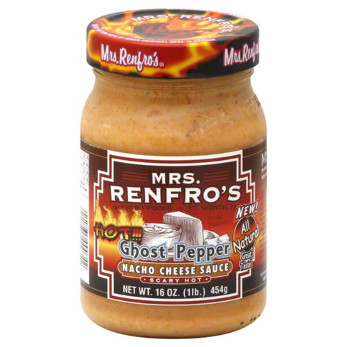 Mrs. Renfro's Hot Ghost Pepper Nacho Cheese Sauce, 16 Ounce (Pack of
