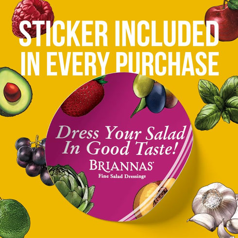100% 10 oz. BRIANNAS - Avocado Oil Herb Vinaigrette Dressing - Nutrient Rich, Low Sodium, Keto & Paleo Friendly Salad