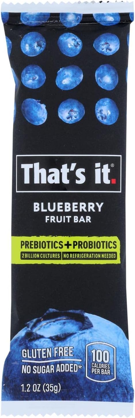 That's It - Probiotic Fruit Bar Blueberry - Case of 12-1.2 Oz