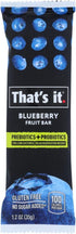 That's It - Probiotic Fruit Bar Blueberry - Case of 12-1.2 Oz