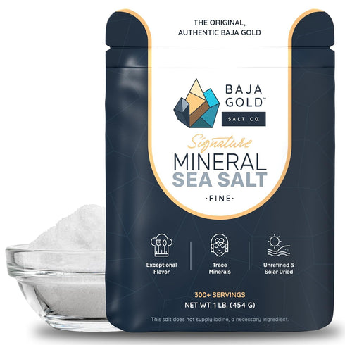Baja Gold Signature Mineral Sea Salt - Recommended by Gary Brecka -